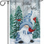 Bandera jardín gnomo invierno 12x18pulg doble cara cardenales