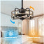 Ventilador techo enjaulado 20pulg luz control remoto