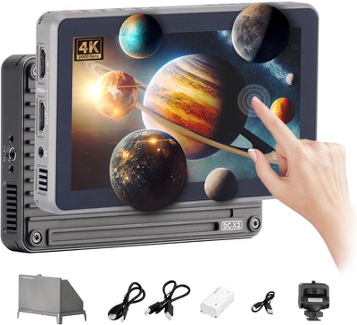 Monitor cámara 6pulg 4K HDMI 2000nits con batería
