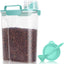 Contenedor alimento mascotas 5-7lb con tapa lata y cuchara