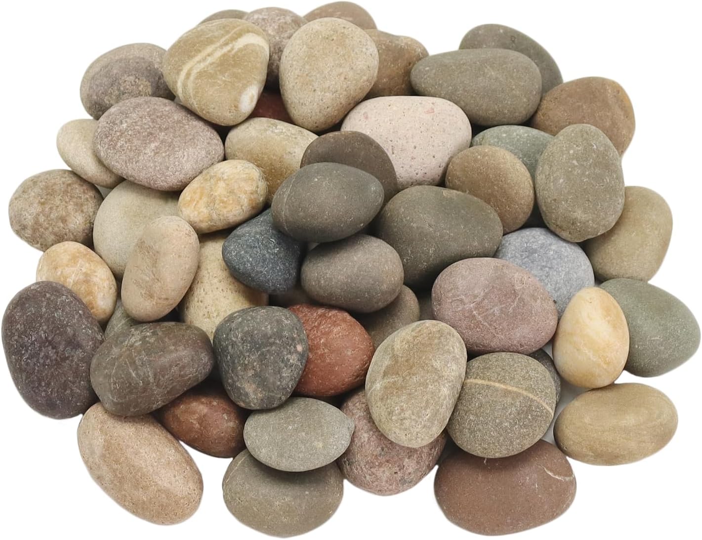 Piedras decorativas 0.8-1.5" para jardín y acuarios