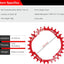 Cadena ancho estrecho 30T-52T para bicicleta MTB BMX
