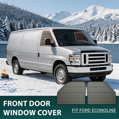 Cubiertas puerta Ford Econoline opacas magnéticas plegables