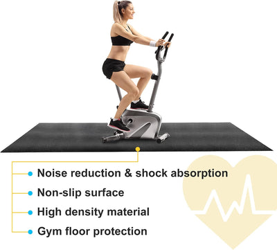 Alfombrilla gimnasio 96x38" antiderrap resistente