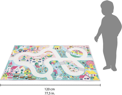 Alfombra coche infantil antiderrap 47x30pulg