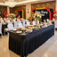 6 Manteles Spandex Negro 8ft para Mesa Rectangular Ajustable