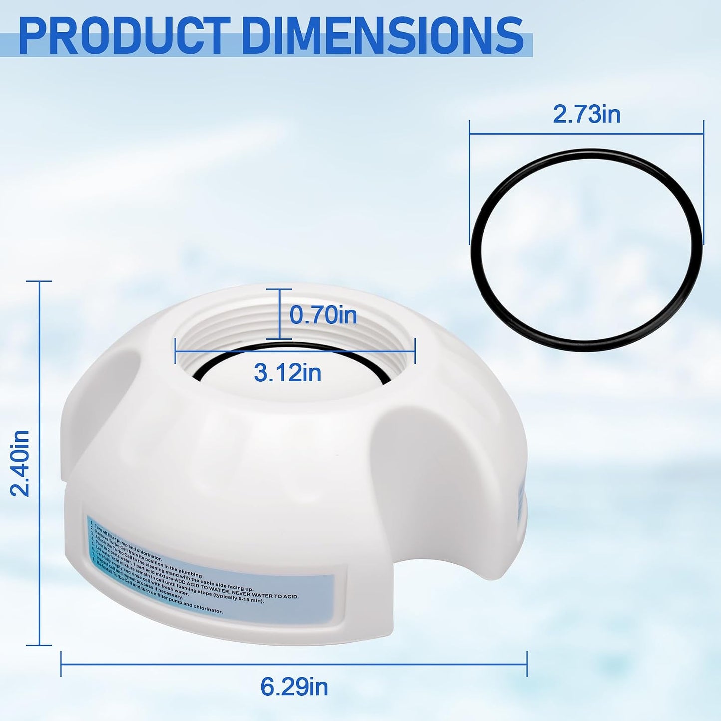 Soporte celdas sal piscina comp Hayward GLX-CELLSTAND