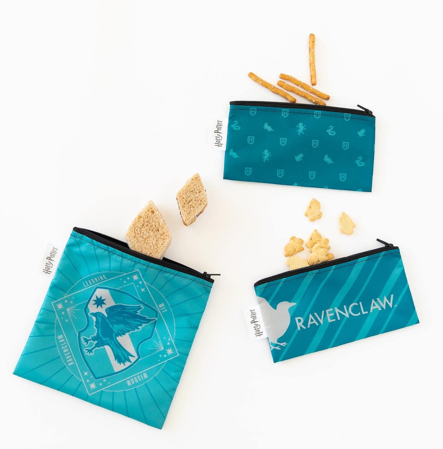 Bolsas reutiliz. para sándwiches con cremallera