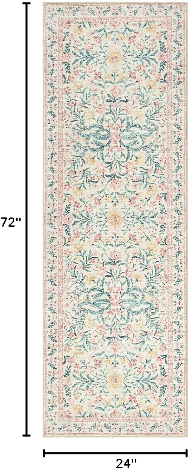 Alfombra pasillo bohemio 2x6" antiderrap dormitorio