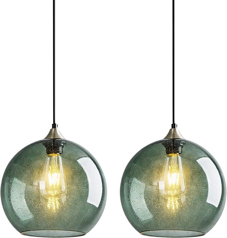 Lámpara colgante moderna isla cocina 9.84" set 2