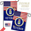 Bandera jardín veteranos Fuerza Aérea USA set 2