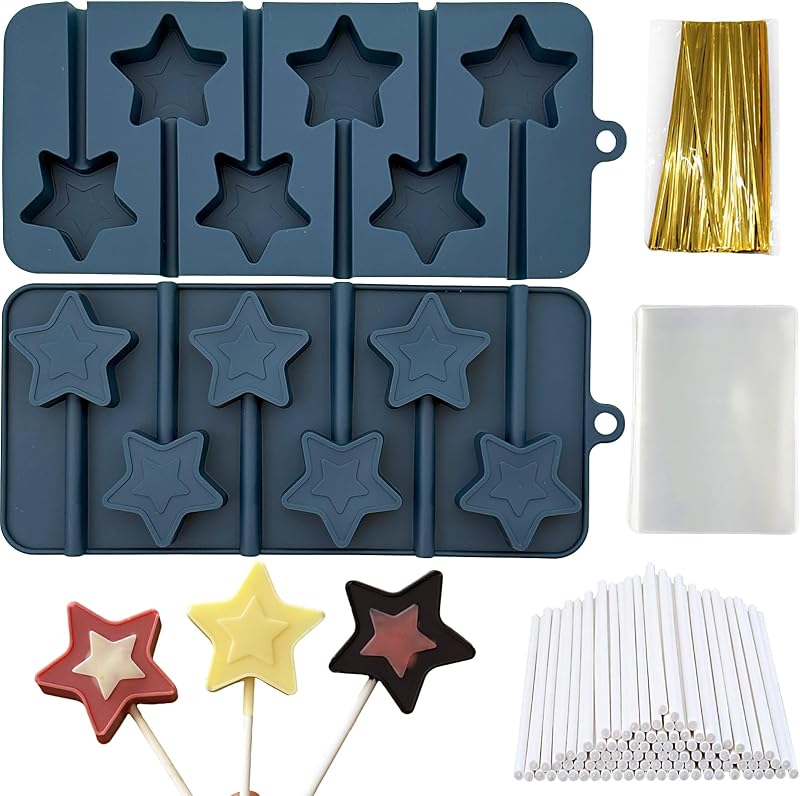 Moldes silicona estrella para dulces 4 de julio