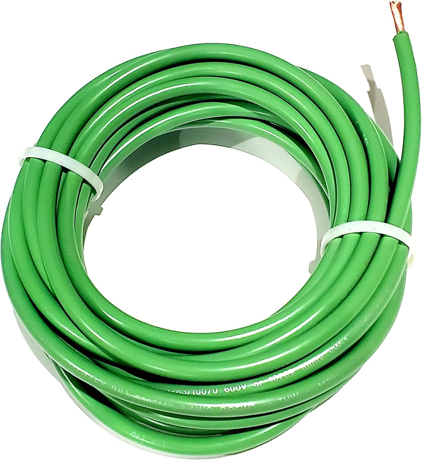 Cable MTW 8 AWG cobre trenzado verde 80pies
