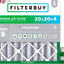 Filtro aire MERV 8 20x20x4 pulg plisado HVAC AC