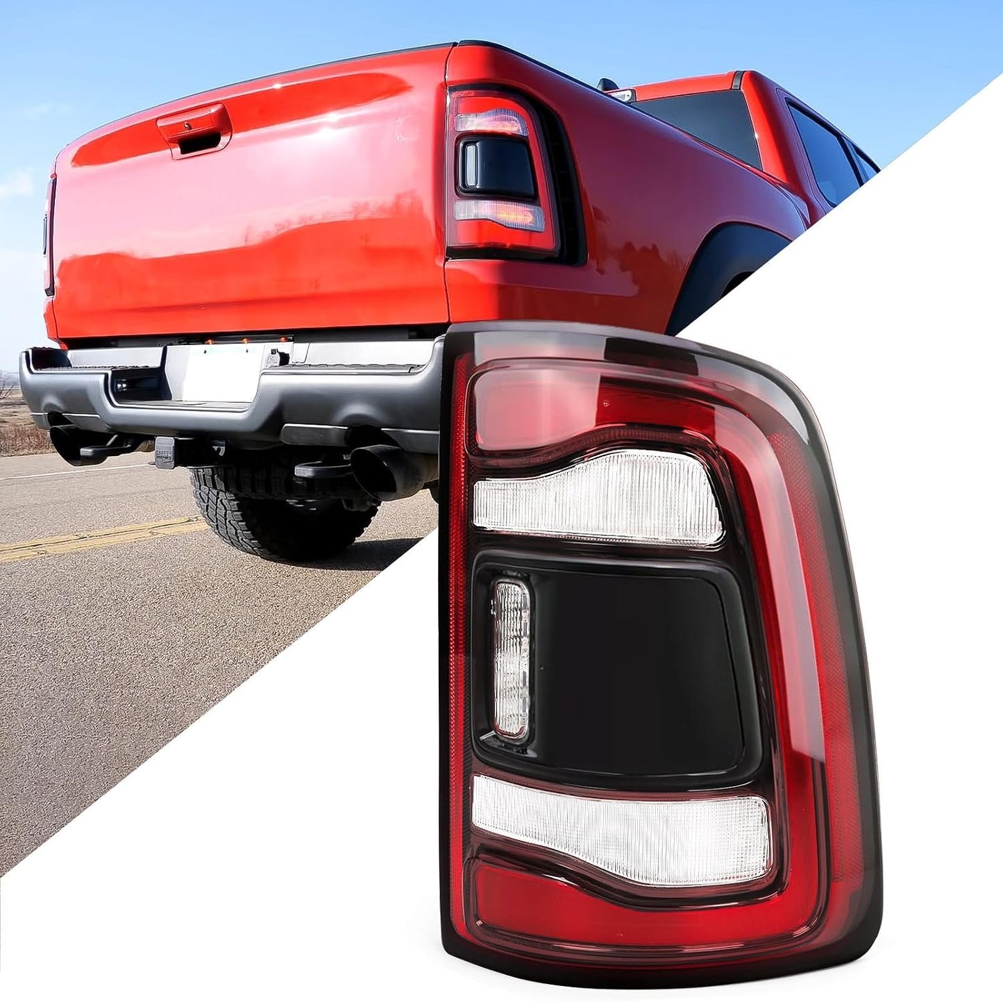 Luz trasera LED ahumada negra Dodge Rammódulo derecho
