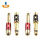 Pack 4 adaptadores RCA a 1/4