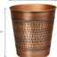 Contenedor acero martillado 2gal 10" cobre antiguo sin tapa