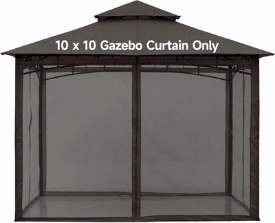 Mosquitera universal toldo 10x10ft 4 paneles cremallera