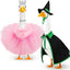 2 Trajes Princesa Bruja con Capa Falda Tutú Collar Corona
