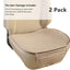 Fundas asiento coche 2 Pzas cuero ventilado trigo