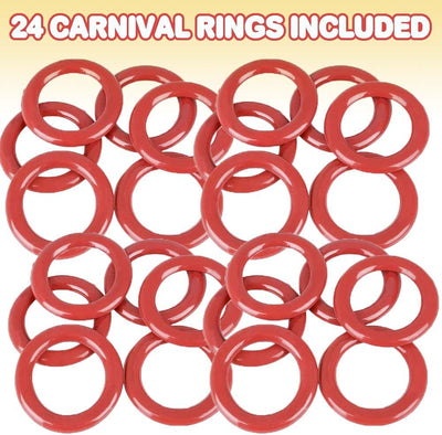 Anillos carnaval plástico 2.5pulg set 24 divertidos regalos