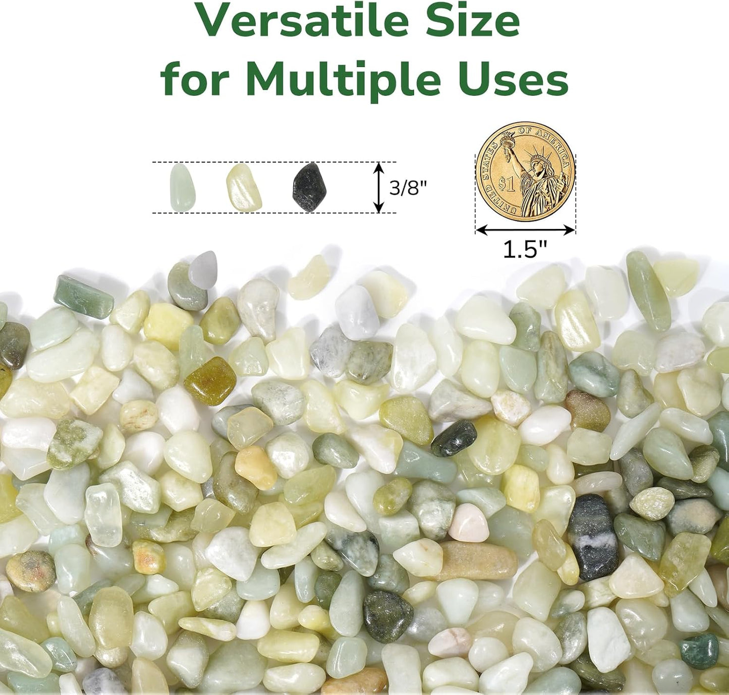 Rocas decorativas 10lb para suculentas y acuarios
