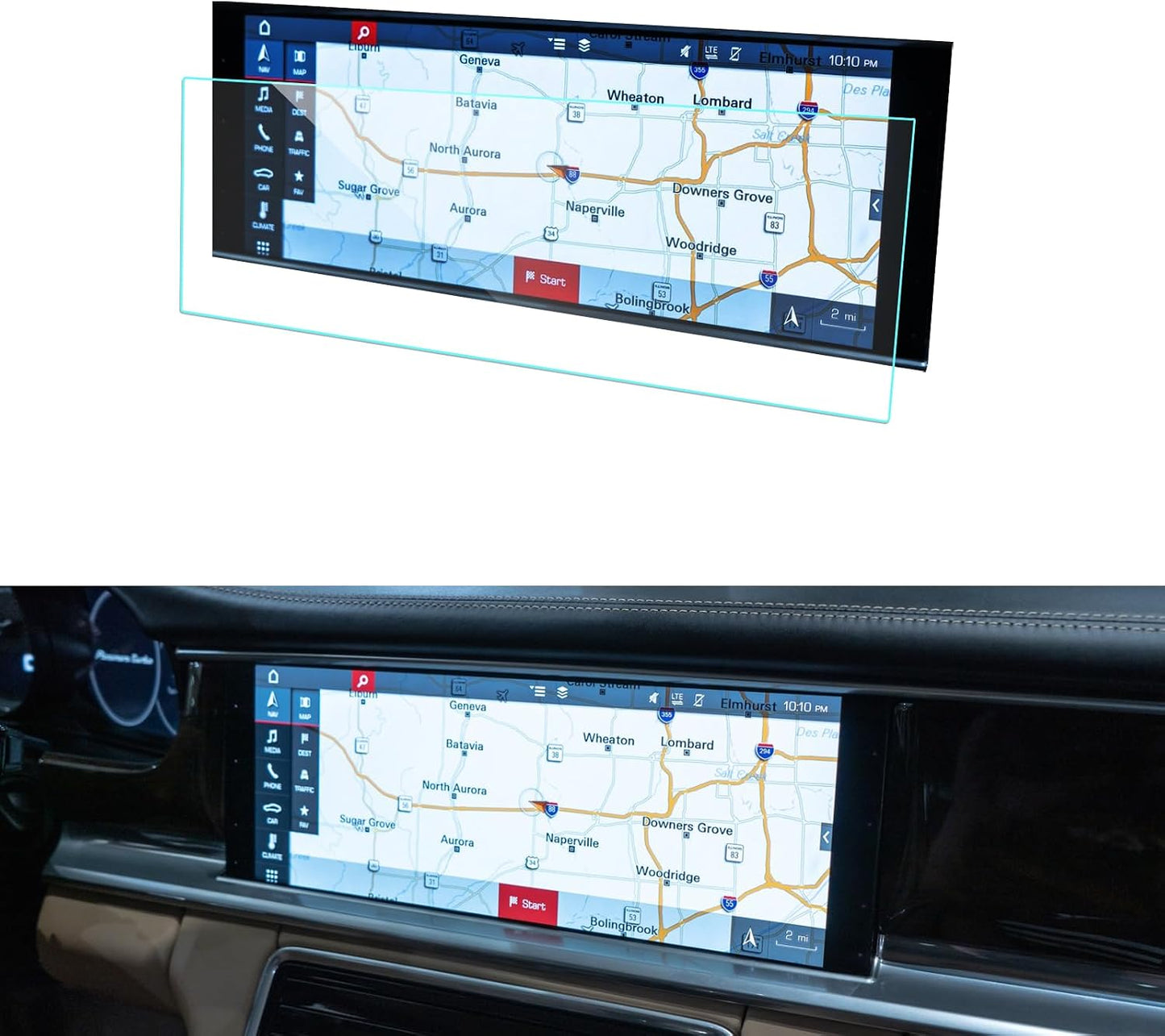 Protector pantalla Panamera 2017-25 12.3"