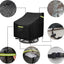 4 Fundas Giratorias Sillas Exteriores 32x35x36" Negro