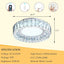Candelabro cristal LED empotrado 15.7" moderno