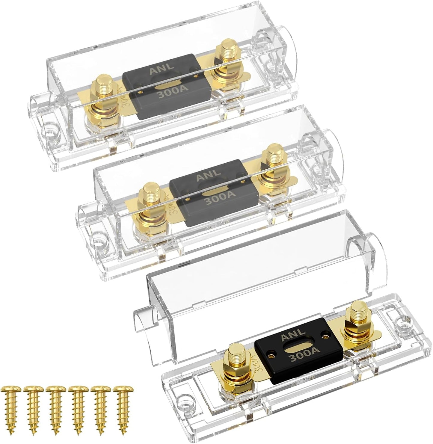 Portafusibles ANL 300A bloque 0/2/4 pack 3 para audio coche