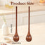 2 Cucharas Largas Madera Mango para Cocina Té Café