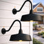 Luz cuello cisne 15pulg exterior pared porche casa garaje