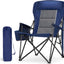 Silla campamento gran tamaño respaldo alto 500lb plegable