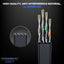 Cable Ethernet Plano Cat7 10 Gbps 6pies 5unid RJ45 Dorados