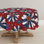 Mantel redondo 60x60 pulg estampado patriótico rojo