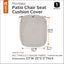 Funda cojín banca patio color gris