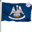 Bandera Louisiana 3x5ft resistente exteriores 3 capas latón