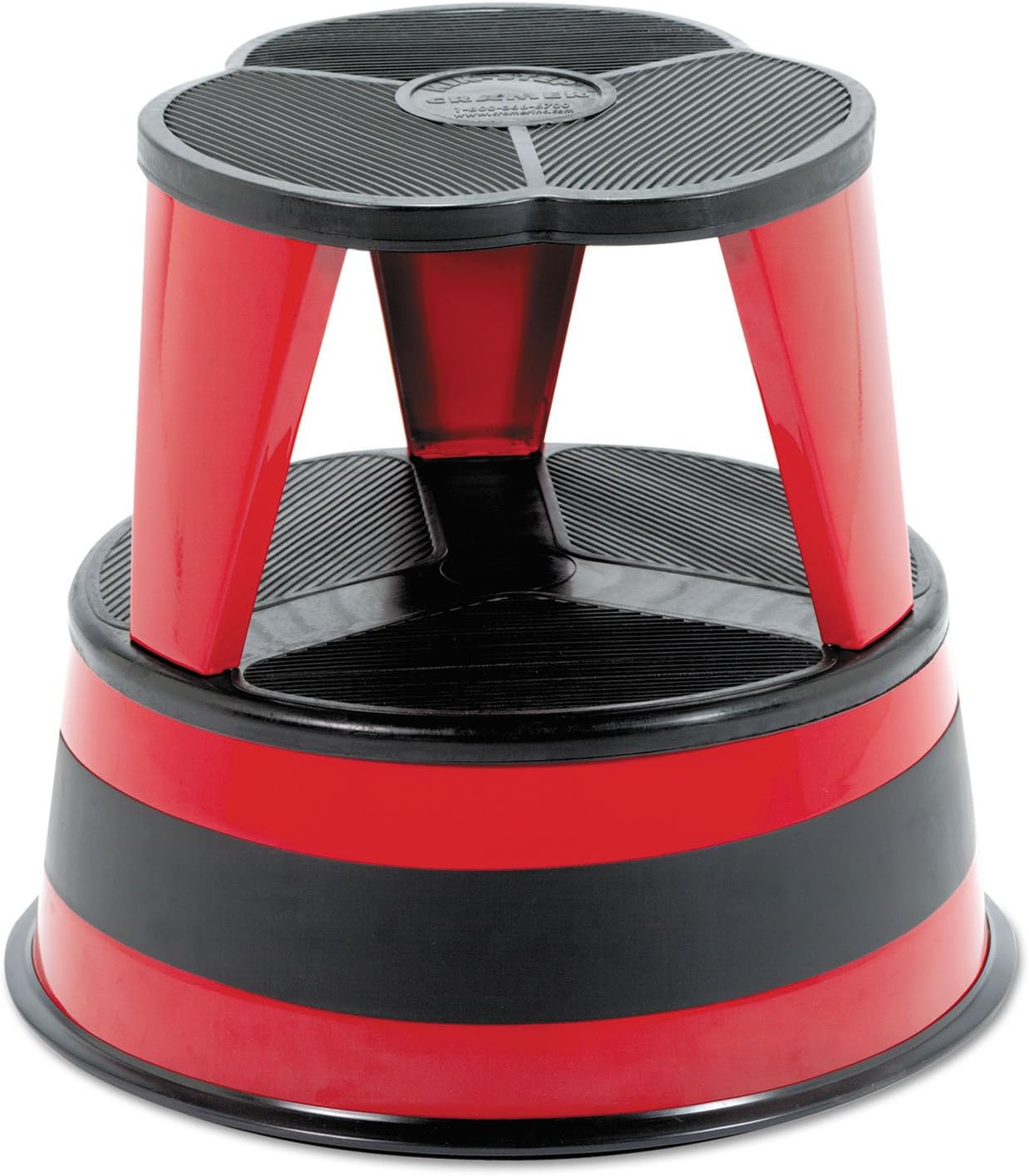 Taburete acero 16pulg 350lb rojo