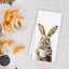 Toallas de cocina de conejo de Pascua, regalo para amantes del café, 16 x 24
