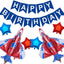 Globos avión dibujos animados cumpleaños niños estrella