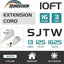Cable extensión plano UL 10pies 16/3 SPT-3 13A blanco