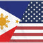 Bandera Filipina EE.UU. 3x5ft 150D para exteriores