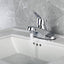 Grifo baño cromado 3 agujeros una manija F-3503-CP