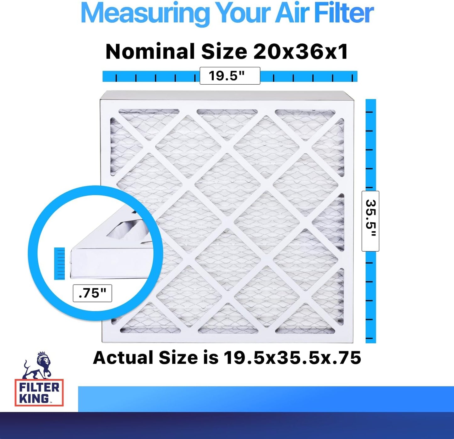 Filtro aire horno CA 20x36x1 MERV8 pack 6