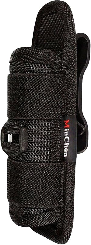 Funda táctica linterna 18650 con clip 360 grados