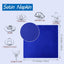 16 Servilletas Satén Azul Real 17x17pulg Mesa Bodas Banquetes