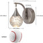 Aplique pared LED cristalino regulable 5W níquel