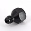 Reductor aluminio negro 8an hembra a 6an macho combustible