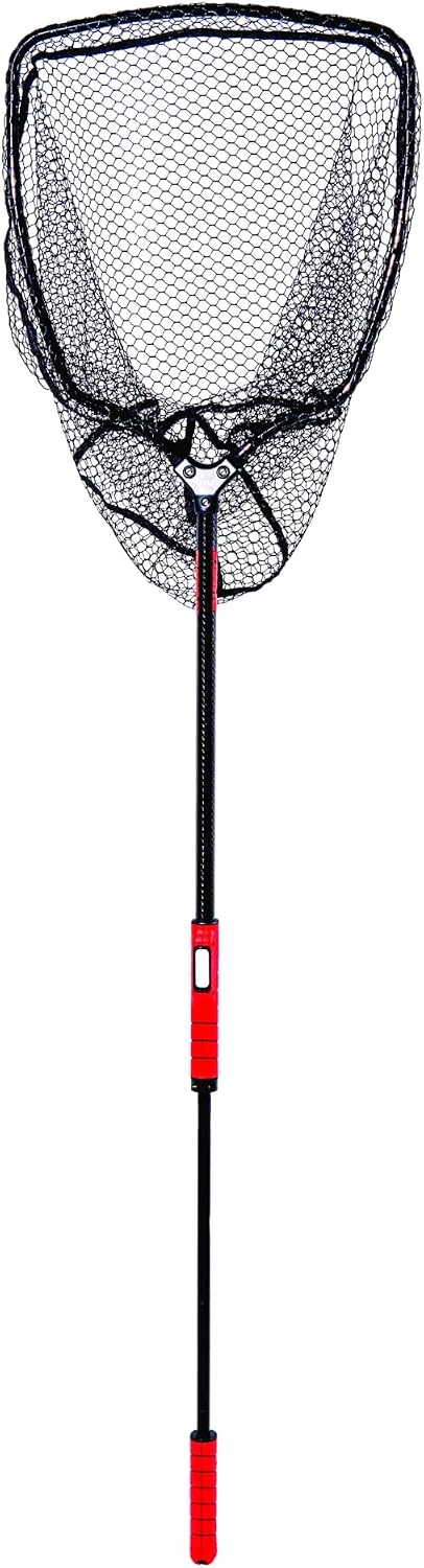 Red pesca extensible fibra carbono antiderrap