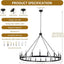 Candelabro negro 47.2pulg 20 luces industrial sala de estar